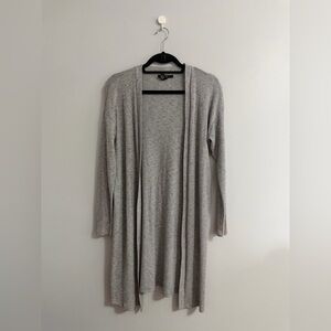 Forever 21 Light Gray Open Front Cardigan